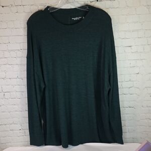 Abercrombie & Fitch Forest Green Crew Neck Sweater